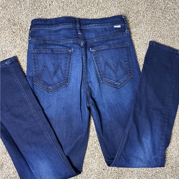 MOTHER Dark Blue Skinny Jeans - Picture 2 of 12